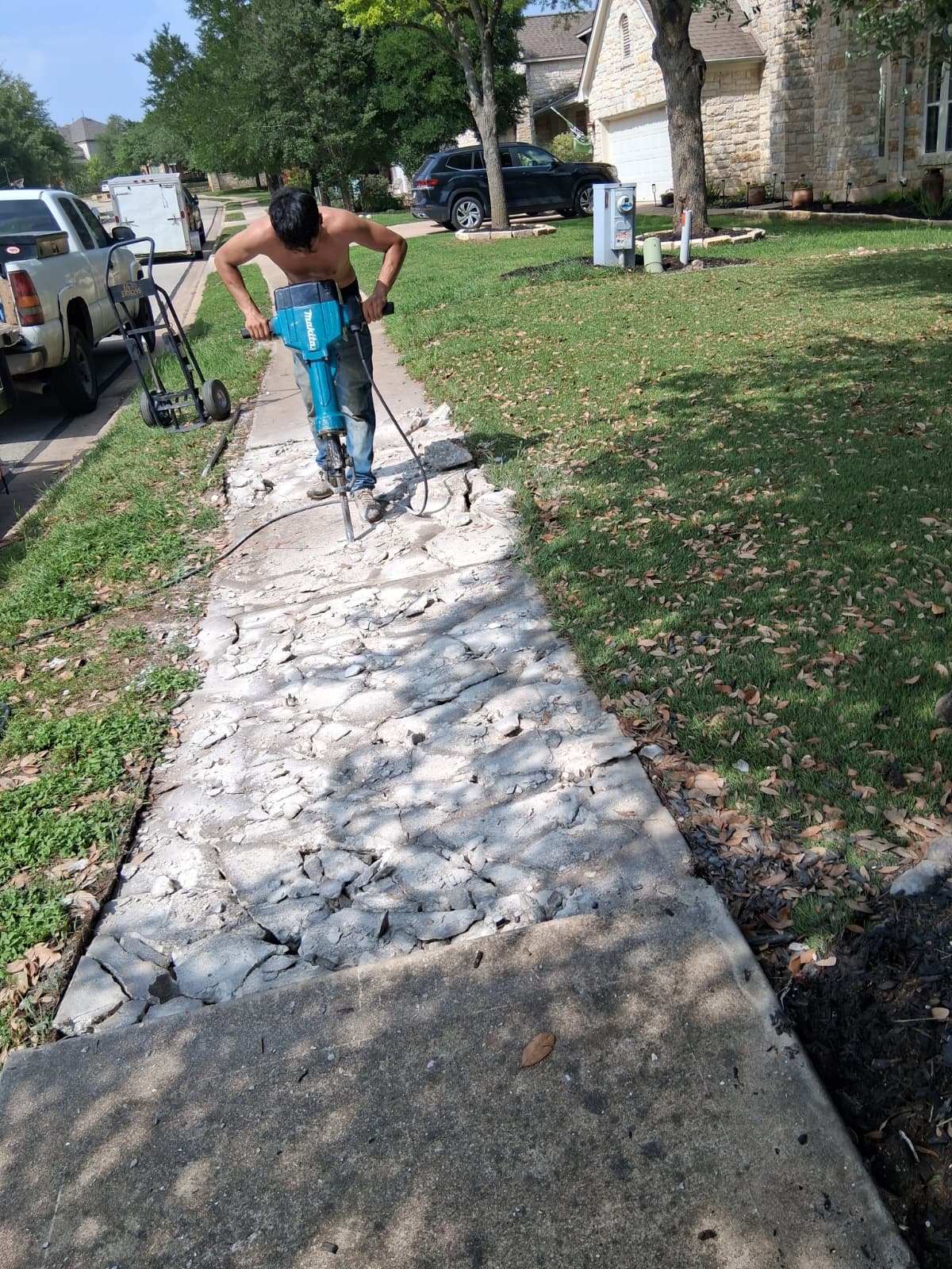 Banquetas y patios de cemento