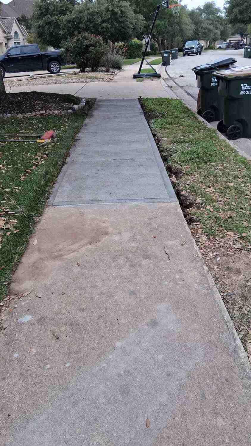 Banquetas y patios de cemento